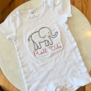 12-18m Alabama Romper embroidered roll tide